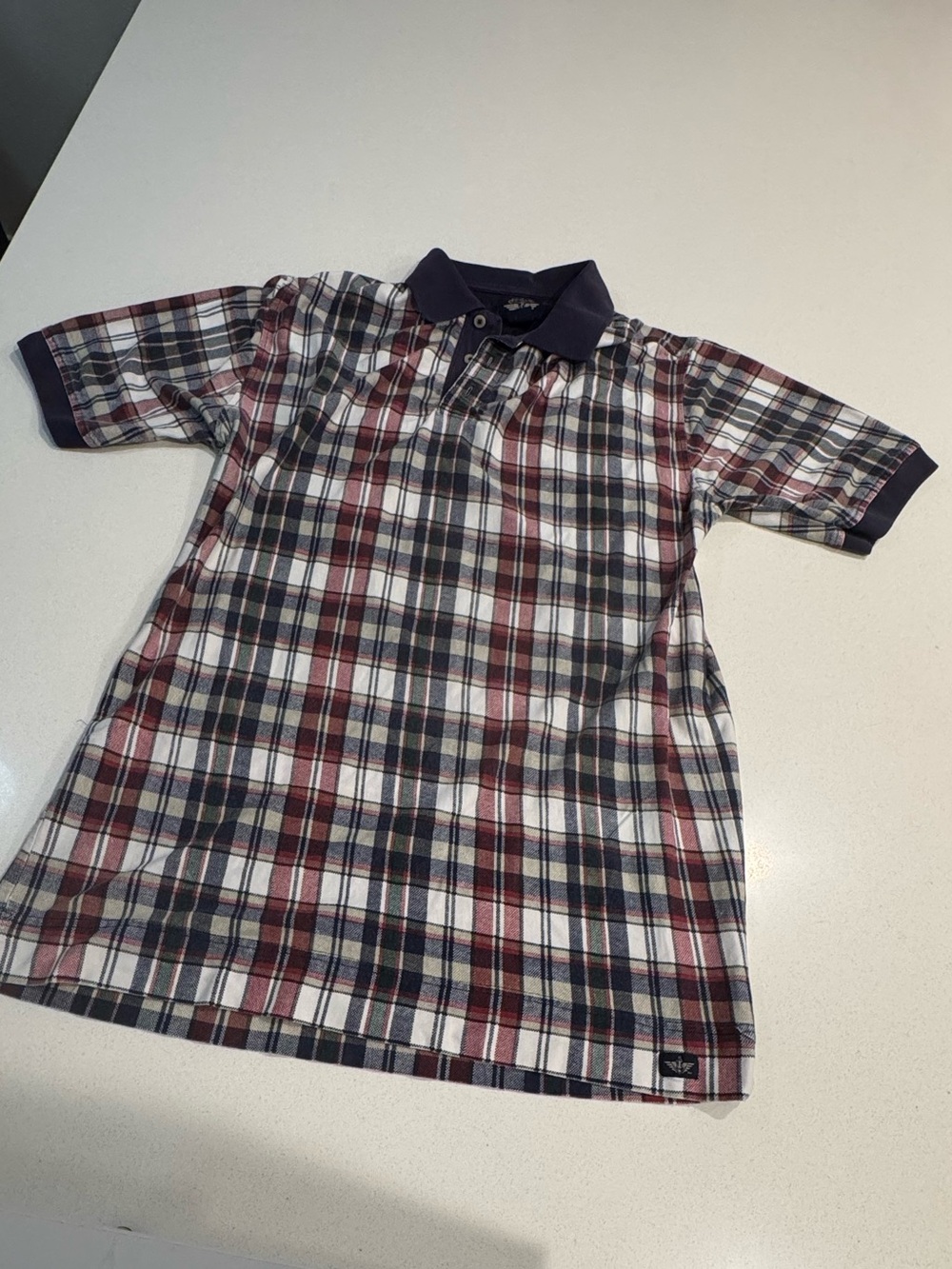 Vintage Dockers Men’s Plaid Polo Shirt